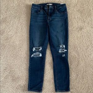 high rise skinny jeans